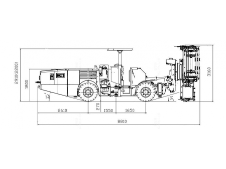 Carreta de Perfuração Hidráulica com Troca Automática de Barras, CYTC76