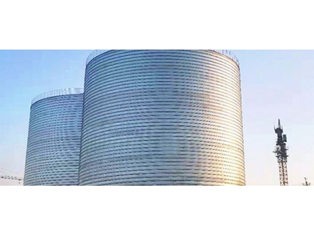 Silos vertical spiral folding