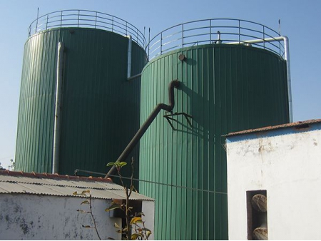 Silos de fundo plano