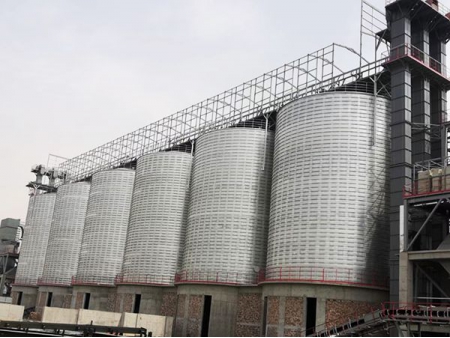 Silos de fundo plano