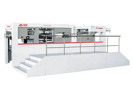 Máquina de corte e vinco plana automática com unidade de descarte (até 700 ton)