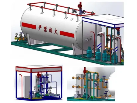 Estação modular de abastecimento GNC