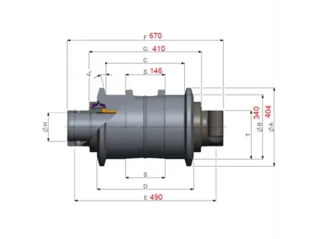 Roletes de esteira para escavadeira Komatsu PC2000