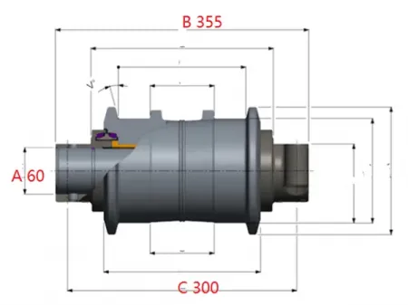 Rolete superior para escavadora Komatsu PC3000