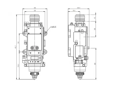 Cabeçote de corte para laser de fibra com foco automático (20kW)