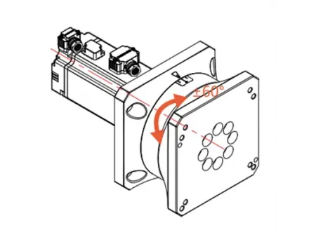 Eixo rotativo para cabeçote de corte a laser em tubo