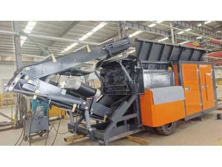 Triturador móvel de eixo duplo