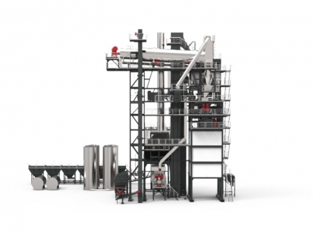 Usina integrada de reciclagem de asfalto misturado a quente, Série TS