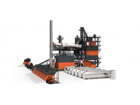 Usina de reciclagem de asfalto ecológica, série TSEC