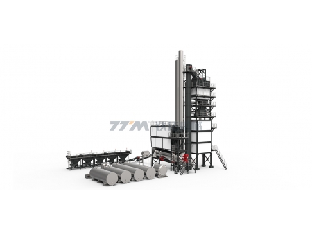 Usina misturadora de asfalto (com silo de armazenamento inferior), série GLB