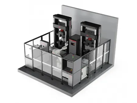 Sistema de ensaio robótico automatizado de tração de chapas