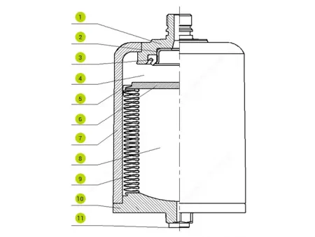 Acumuladores de fole metálico