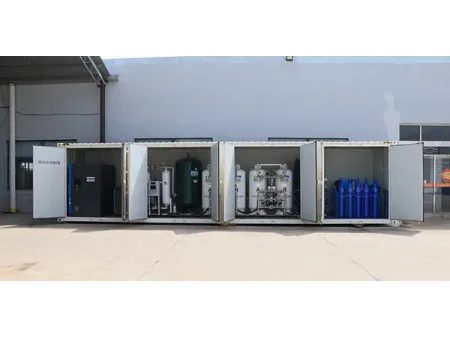 Sistema de geração de nitrogênio PSA em container