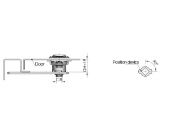 Fechadura para armário com puxador flexível MS717