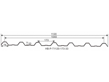 Chapa de cobertura ASA –UPVC  (T-1120)