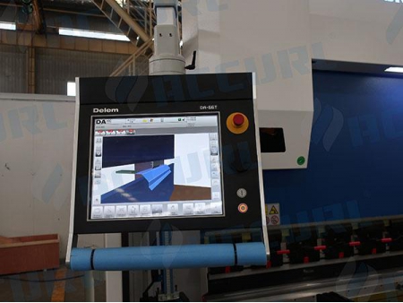 Prensa dobradeira CNC de 8 eixos