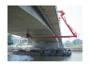 Veículo para inspeção de ponte (tipo caçamba)