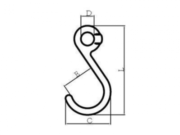 Gancho olhal forjado em liga de aço