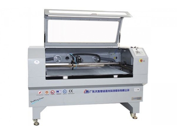 Máquinas de corte a laser CO2 com sistema de alimentação automático e posicionamento de câmera de formato grande 1450×930mm, CMA1610-FVET-C