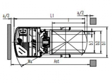 Empilhadeira/Empilhador eléctrica/o retrátil 1,600-1,800kg FRA