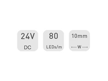 Fita LED comercial  10mm 24V D980