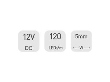 Mangueira LED decorativa para alumínio  5mm 12V D3120