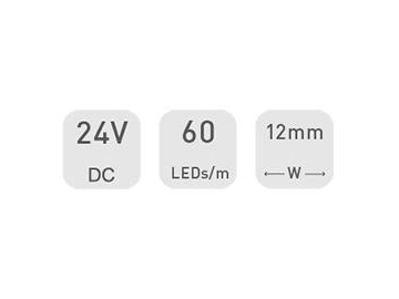 D560RGBW 24V 12mm  Fita de LED RGB regulável