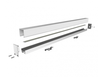 Perfil de alumínio para lâmpada LED linear para móveis  LS1911P(B)