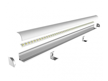 Perfil de alumínio de canto para luminária LED linear  LG1616C