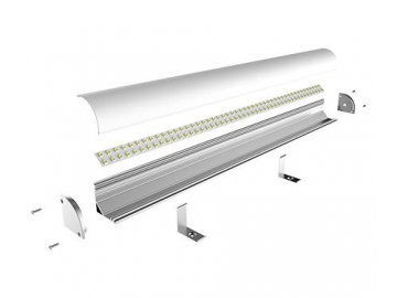 Perfil de alumínio de canto para luminária linear LED  LG3030C(B)