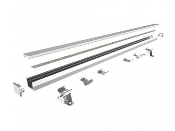 Perfil de alumínio para lâmpada LED linear para mobiliário  LS1613(B)