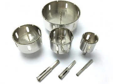 Broca de diamante electrodepositado para perfuração de mármore e material compósito