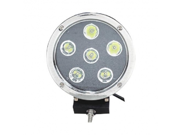 Lâmpadas de LEDs redondas para veículos Off Road 7 pol. 60W com refletor