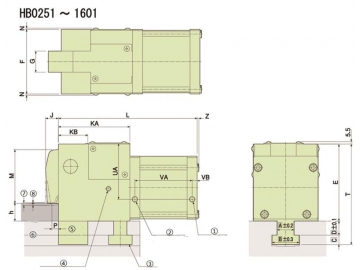 Grampos de fixação KOSMEK HB