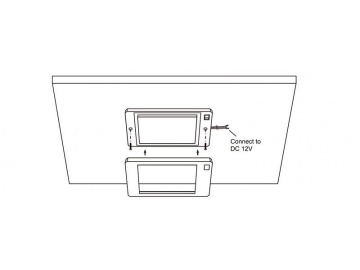 Luminária LED quadrado para teto SC-A133