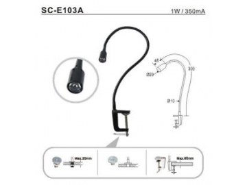 Luminária LED flexível para leitura SC-E103