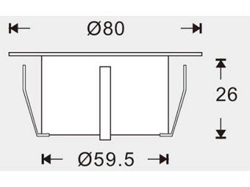 Luz LED recuada Downlight para exteriores SC-B107A