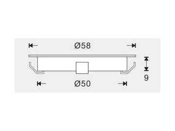 Spot de embutir LED para deck com economia de energia SC-B101B