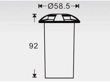 Luminária LED de parede para decoração de baixa potência SC-F109-4