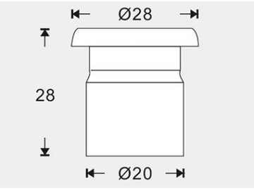 Spot LED embutido para deck exterior SC-F103