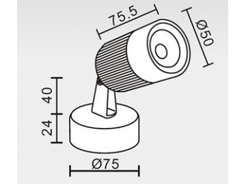 Luz de parede para exteriores SC-K102