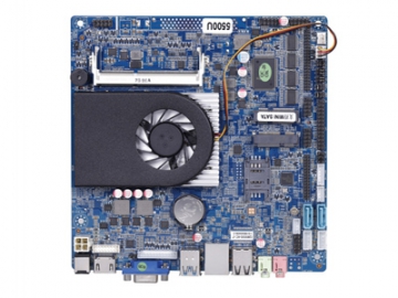 Placa-Mãe Mini-ITX QM9400/QM9500, 4ª/5ª geração Intel Haswell/Broadwell Processadores, DC-Power