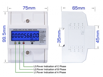 Medidor de Energia Monofásico, DDSR9588-999