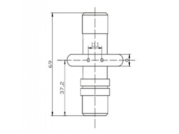 Sensor de fluxo de água tipo boia