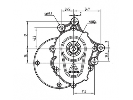 Motor de acionamento 250W (2800 RPM), PMDC motor escovado ZD101AZ2