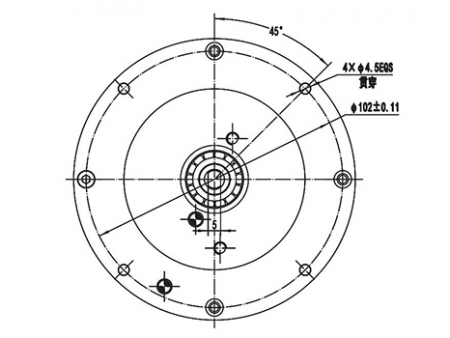 Motor de elevação 350W, PMDC motor escovado ZD109A1