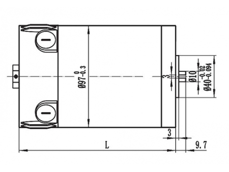 Motor de acionamento 400-500W, PMDC motor escovado ZD097B1