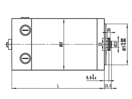 Motor de acionamento 500-600W, PMDC motor escovado ZD097A1