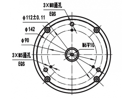 Motor de acionamento (eixo vertical / deslocamento vertical) 1200W (2900 RPM), PMDC motor sem escova TF120AH