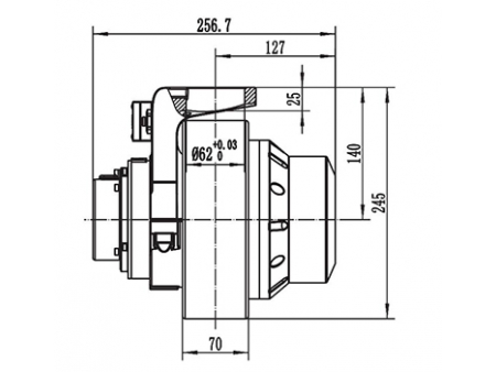 Montagem do motor de acionamento 750-1000W (PMDC motor sem escova) TF110BH1-JY120X